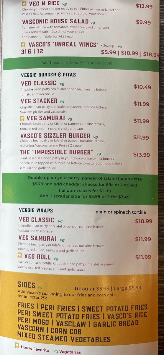 Menu Vasco’S Peri Peri Lombard-10