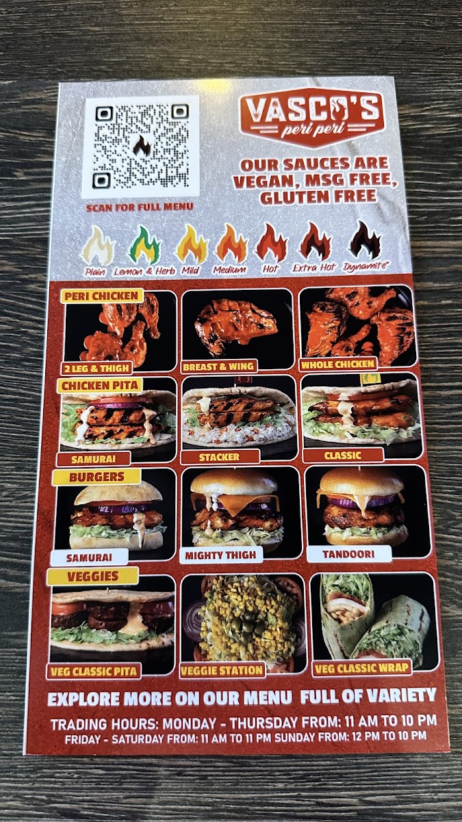 Menu Vasco’S Peri Peri Lombard-3