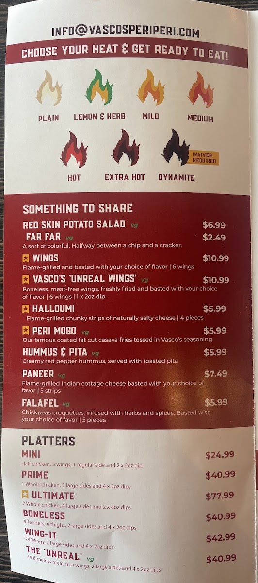 Menu Vasco’S Peri Peri Lombard-9